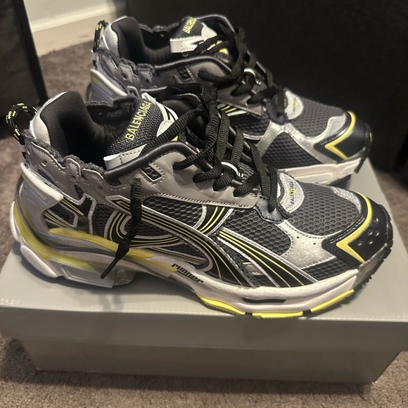 Balenciaga runners grey white and yellowish